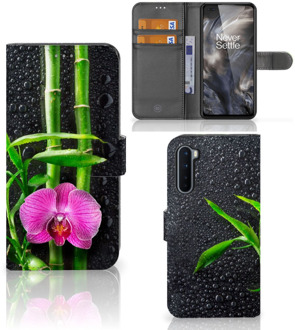 B2Ctelecom Wallet Book Case OnePlus Nord Hoesje Orchidee