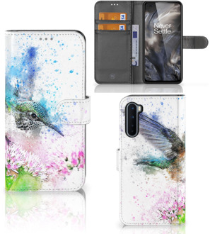 B2Ctelecom Wallet Book Case OnePlus Nord Hoesje Vogel