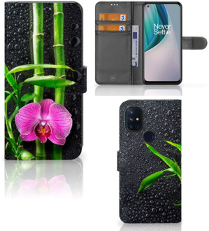 B2Ctelecom Wallet Book Case OnePlus Nord N10 Hoesje Orchidee