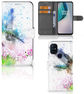 B2Ctelecom Wallet Book Case OnePlus Nord N10 Hoesje Vogel