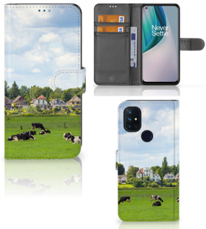 B2Ctelecom Wallet Book Case OnePlus Nord N10 Smartphone Hoesje Hollandse Koeien