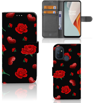 B2Ctelecom Wallet Book Case OnePlus Nord N100 Smartphone Hoesje Valentijnscadeau