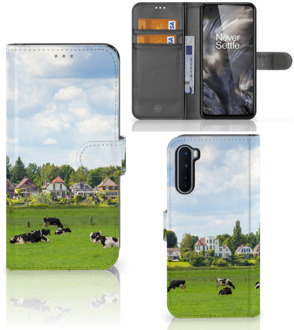 B2Ctelecom Wallet Book Case OnePlus Nord Smartphone Hoesje Hollandse Koeien