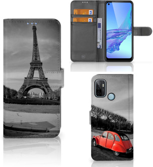 B2Ctelecom Wallet Book Case OPPO A53 | OPPO A53s Hoesje Eiffeltoren