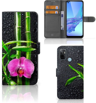 B2Ctelecom Wallet Book Case OPPO A53 | OPPO A53s Hoesje Orchidee