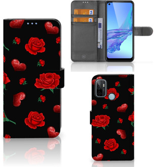 B2Ctelecom Wallet Book Case OPPO A53 | OPPO A53s Smartphone Hoesje Valentijnscadeau