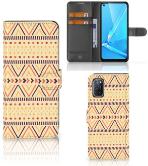 B2Ctelecom Wallet Book Case OPPO A72 | OPPO A52 GSM Hoesje Aztec Yellow