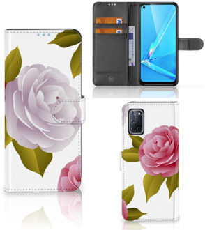 B2Ctelecom Wallet Book Case OPPO A72 | OPPO A52 Telefoon Hoesje Cadeau voor haar Roses