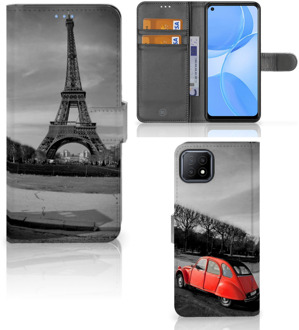 B2Ctelecom Wallet Book Case OPPO A73 5G Hoesje Eiffeltoren