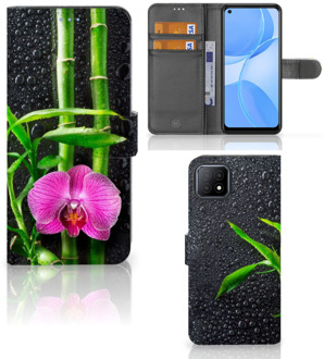 B2Ctelecom Wallet Book Case OPPO A73 5G Hoesje Orchidee