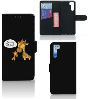 B2Ctelecom Wallet Book Case OPPO A91 | Reno3 GSM Hoesje Giraffe