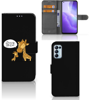 B2Ctelecom Wallet Book Case OPPO Find X3 Lite GSM Hoesje Giraffe