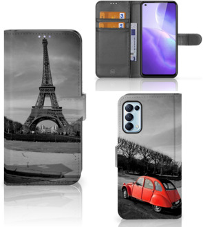 B2Ctelecom Wallet Book Case OPPO Find X3 Lite Hoesje Eiffeltoren