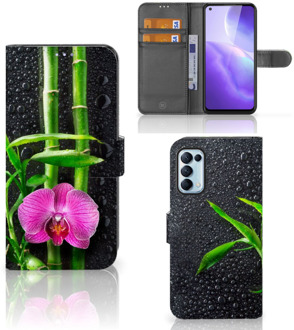 B2Ctelecom Wallet Book Case OPPO Find X3 Lite Hoesje Orchidee