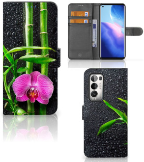 B2Ctelecom Wallet Book Case OPPO Find X3 Neo 5G Hoesje Orchidee