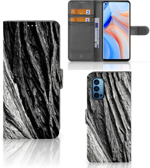 B2Ctelecom Wallet Book Case OPPO Reno 4 Pro 5G Smartphone Hoesje Valentijn Cadeautje Man Boomschors