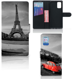 B2Ctelecom Wallet Book Case Samsung Galaxy A02s Flip Cover Samsung M02s Hoesje Eiffeltoren