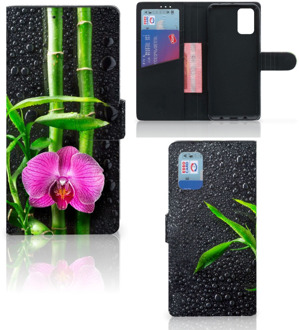 B2Ctelecom Wallet Book Case Samsung Galaxy A02s Flip Cover Samsung M02s Hoesje Orchidee