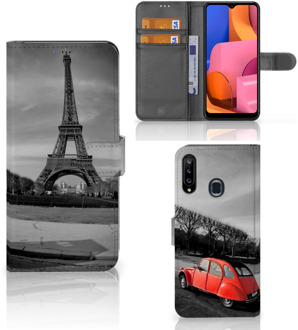 B2Ctelecom Wallet Book Case Samsung Galaxy A20s Hoesje Eiffeltoren