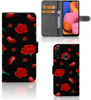 B2Ctelecom Wallet Book Case Samsung Galaxy A20s Smartphone Hoesje Valentijnscadeau