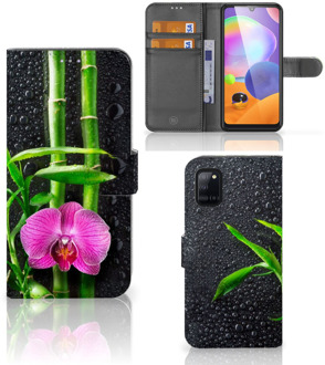 B2Ctelecom Wallet Book Case Samsung Galaxy A31 Hoesje Orchidee