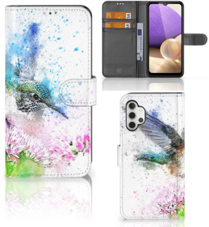 B2Ctelecom Wallet Book Case Samsung Galaxy A32 4G Hoesje Vogel