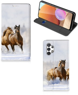 B2Ctelecom Wallet Book Case Samsung Galaxy A32 4G Smart Cover Hoesje Paarden