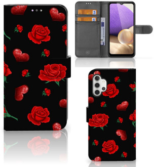 B2Ctelecom Wallet Book Case Samsung Galaxy A32 4G Smartphone Hoesje Valentijnscadeau