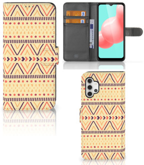 B2Ctelecom Wallet Book Case Samsung Galaxy A32 5G GSM Hoesje Aztec Yellow