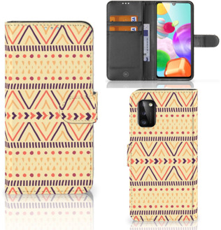 B2Ctelecom Wallet Book Case Samsung Galaxy A41 GSM Hoesje Aztec Yellow