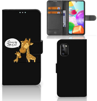 B2Ctelecom Wallet Book Case Samsung Galaxy A41 GSM Hoesje Giraffe