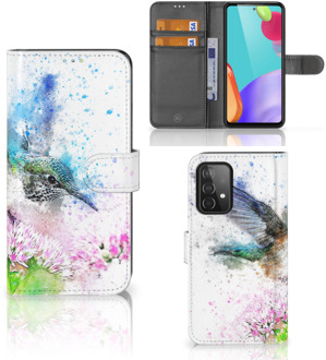 B2Ctelecom Wallet Book Case Samsung Galaxy A52 Flip Hoesje Vogel