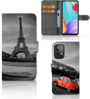 B2Ctelecom Wallet Book Case Samsung Galaxy A52 Hoesje Eiffeltoren