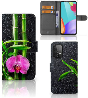 B2Ctelecom Wallet Book Case Samsung Galaxy A52 Hoesje Orchidee