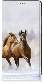 B2Ctelecom Wallet Book Case Samsung Galaxy A52 Smart Cover Hoesje Paarden