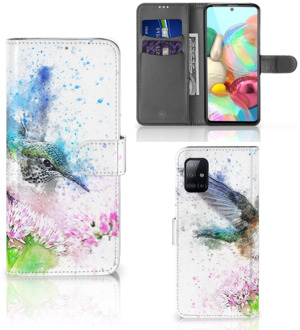 B2Ctelecom Wallet Book Case Samsung Galaxy A71 Hoesje Vogel