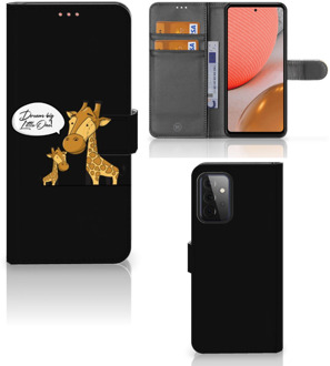 B2Ctelecom Wallet Book Case Samsung Galaxy A72 GSM Hoesje Giraffe