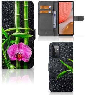 B2Ctelecom Wallet Book Case Samsung Galaxy A72 Hoesje Orchidee