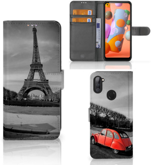 B2Ctelecom Wallet Book Case Samsung Galaxy M11 | A11 Hoesje Eiffeltoren