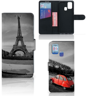 B2Ctelecom Wallet Book Case Samsung Galaxy M31 Hoesje Eiffeltoren