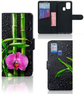 B2Ctelecom Wallet Book Case Samsung Galaxy M31 Hoesje Orchidee