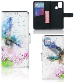 B2Ctelecom Wallet Book Case Samsung Galaxy M31 Hoesje Vogel