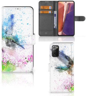 B2Ctelecom Wallet Book Case Samsung Galaxy Note 20 Hoesje Vogel