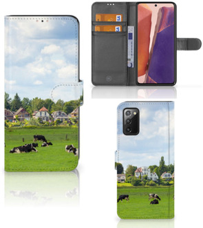 B2Ctelecom Wallet Book Case Samsung Galaxy Note 20 Smartphone Hoesje Hollandse Koeien