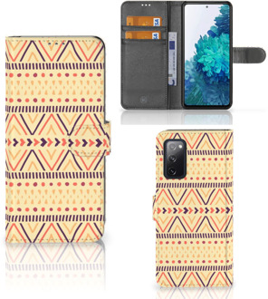 B2Ctelecom Wallet Book Case Samsung Galaxy S20FE GSM Hoesje Aztec Yellow