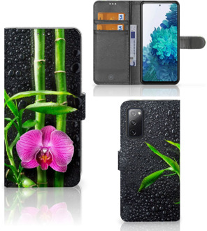 B2Ctelecom Wallet Book Case Samsung Galaxy S20FE Hoesje Orchidee