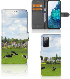 B2Ctelecom Wallet Book Case Samsung Galaxy S20FE Smartphone Hoesje Hollandse Koeien