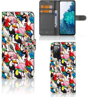 B2Ctelecom Wallet Book Case Samsung Galaxy S20FE Telefoon Hoesje Birds