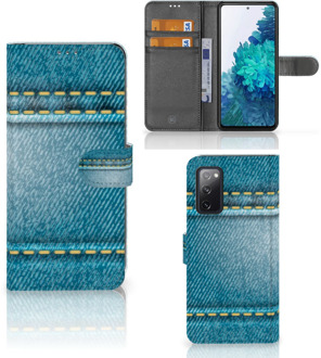 B2Ctelecom Wallet Book Case Samsung Galaxy S20FE Telefoon Hoesje Jeans