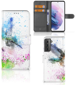 B2Ctelecom Wallet Book Case Samsung Galaxy S21 Plus Hoesje Vogel